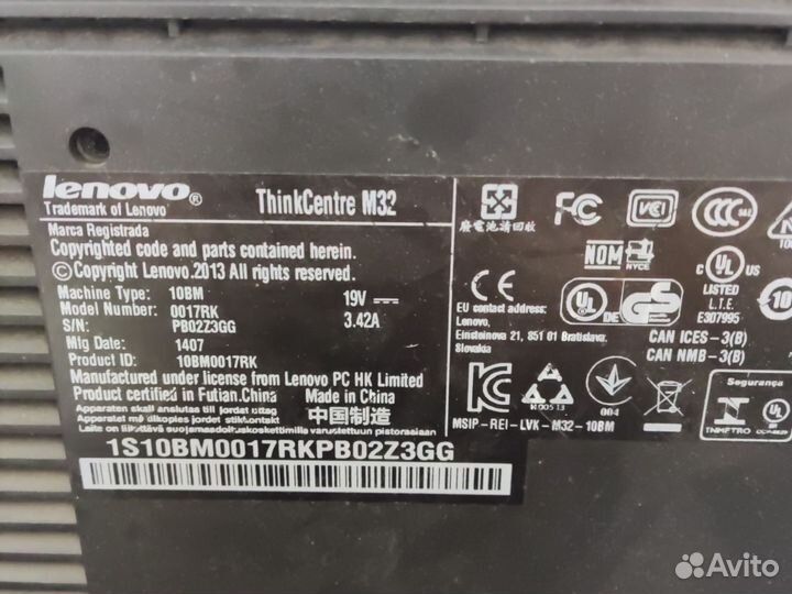 Тонкий клиент Lenovo Thinkcentre M32