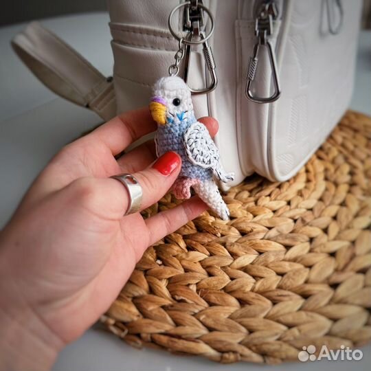 Брелок- волнистый попугайчик