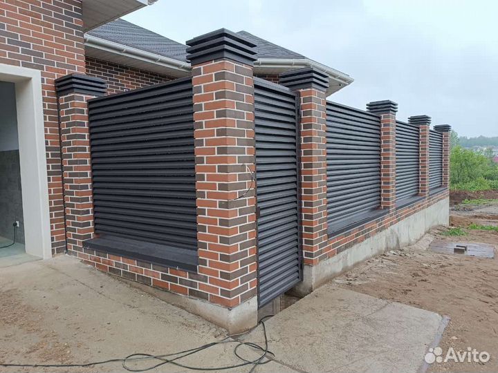 Заборы из евро жалюзи