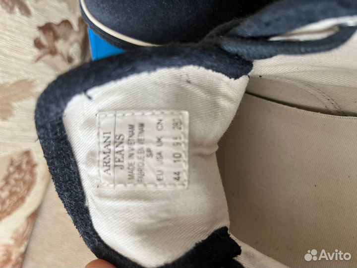 Оригинальные кожаные кеды Armani