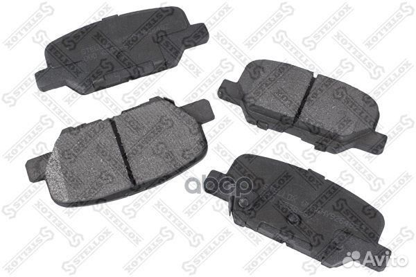 000 653B-SX колодки диск. задн. с антискр