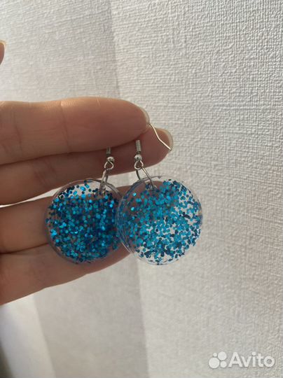 Серьги из эпоксидной смолы