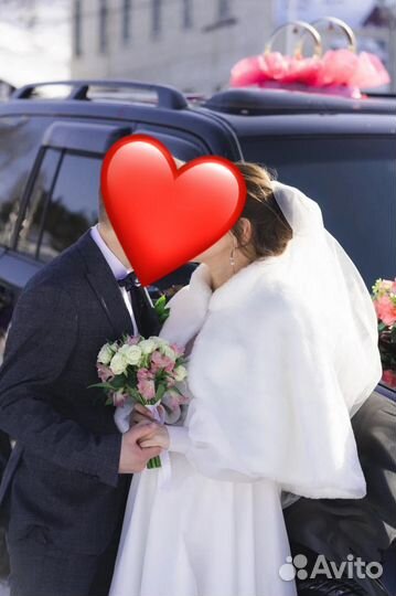 Свадебная меховая накидка