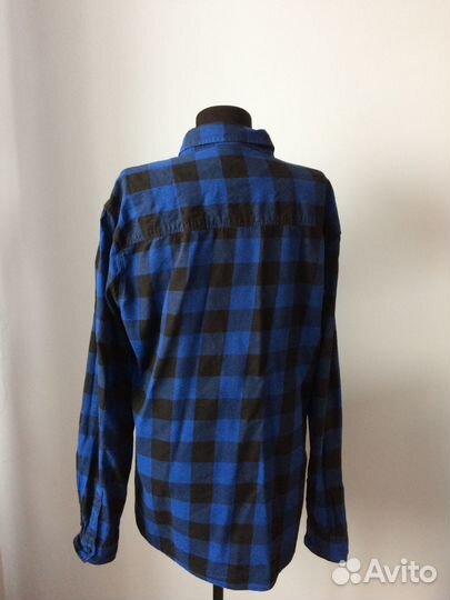 Рубашка хлопковая в клетку H&M XL 50