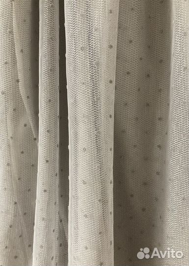 Юбка серая в горошек La Redoute