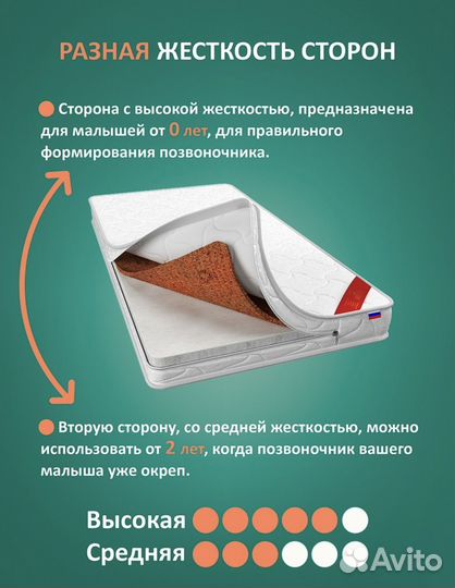 Матрас детский 120 60