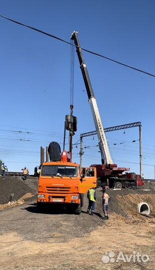 Аренда и услуги автокрана, 75 т, 44 м, с гуськом 9.5 м