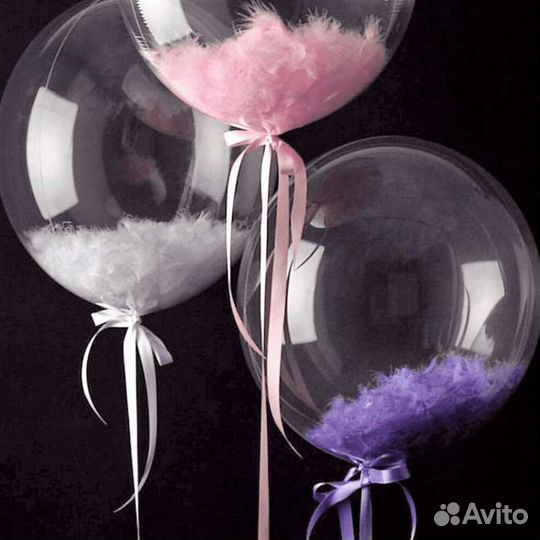 Шар баблс с гелием
