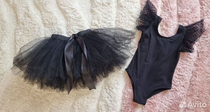 Купальник гимнастический с пышной юбкой 105-114