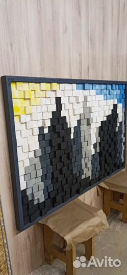 Панно из массива дерева