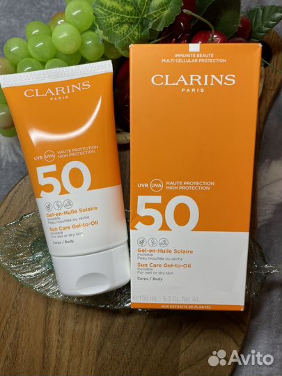 Clarins Gel-en-Huile Solaire Corps SPF50 150мл