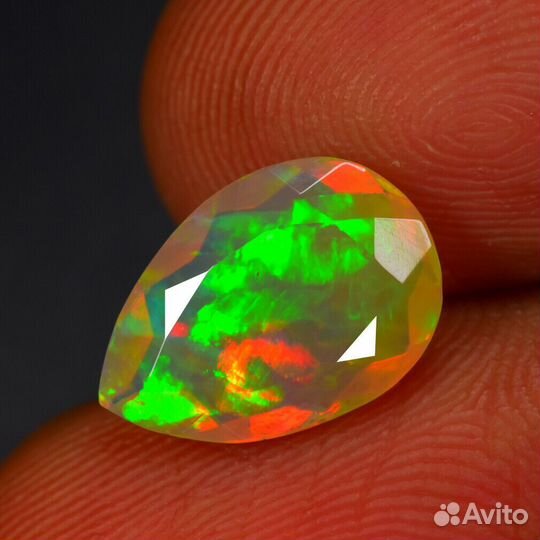 Опал натуральный 1,96 13X9мм VVS Радужный