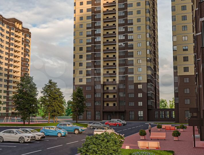 1-к. квартира, 39,2 м², 3/25 эт.