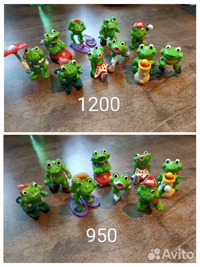 Киндеры слоники, акулы, лягушки, динозавры