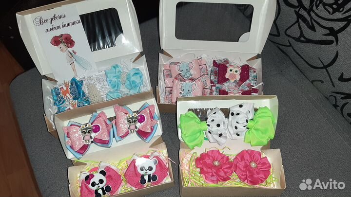 Бантики резинки заколки