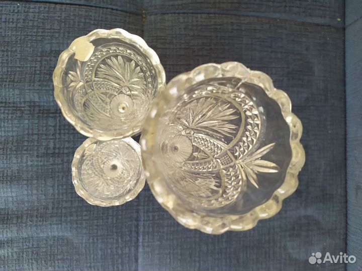 Вазы хрустальные Чехословакия