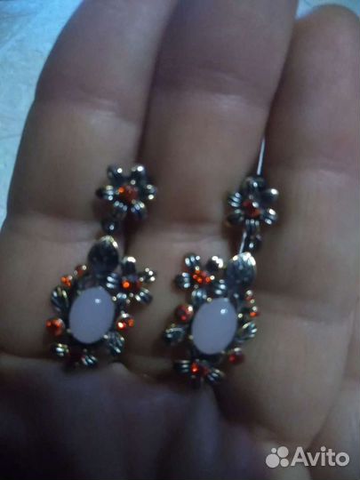 Серьги серебро