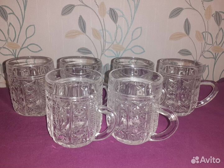 Кружечки хрустальные