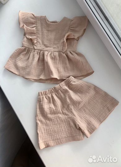 Костюм для девочки из муслина