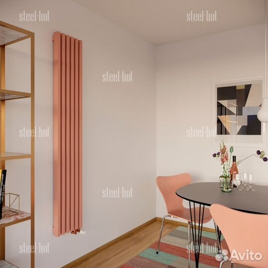 Вертикальный дизайн радиатор Steel V от производит