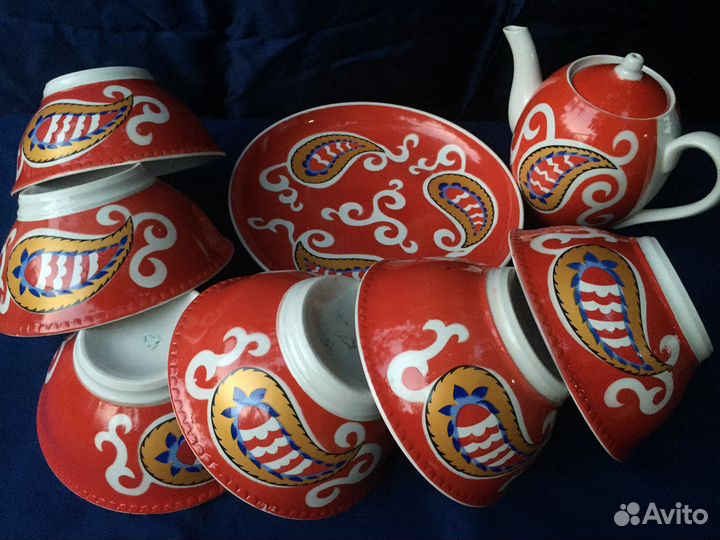 Чайный сервиз с пиалами Каламбур восточный СССР