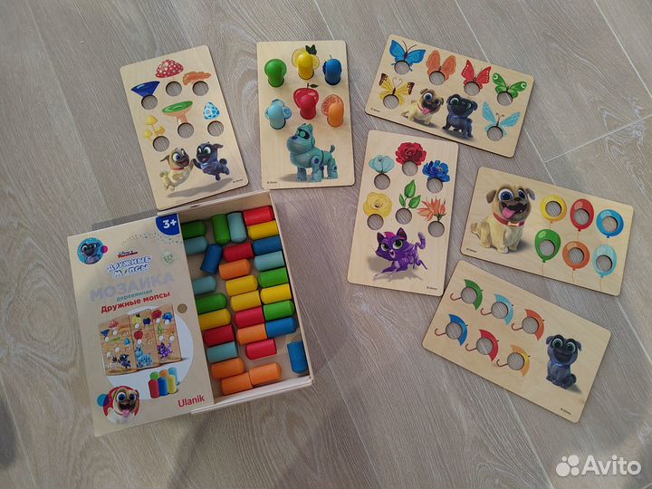 Деревянный сортер, мозаика