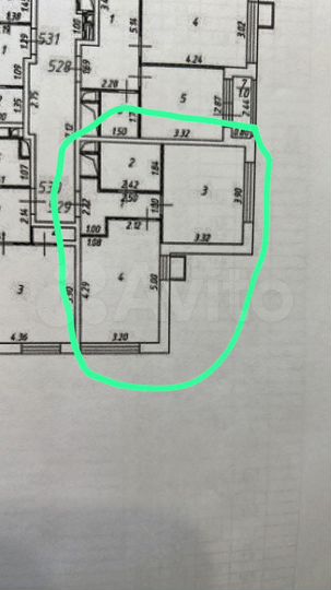 Своб. планировка, 36,9 м², 4/17 эт.