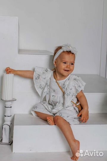 Муслиновый костюм для девочки