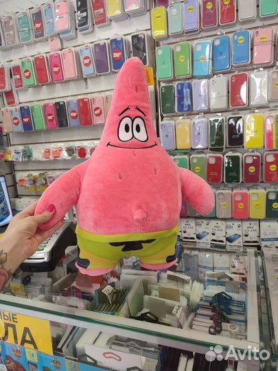 Патрик звезда мягкая игрушка из мультика