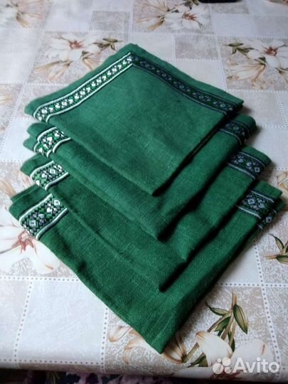 Льняные салфетки новые