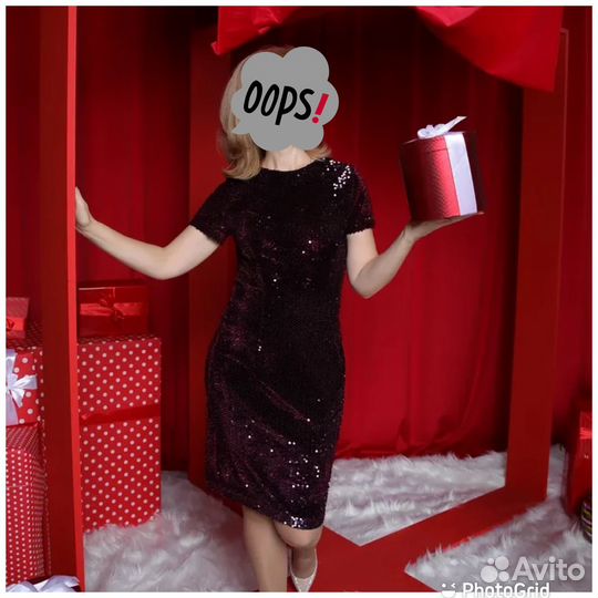 Платье с пайетками