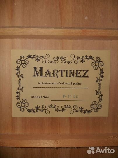 Акустическая гитара martinez