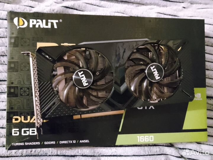 Видеокарта Palit GeForce GTX 1660 dual
