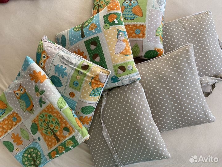 Бортики в детскую кроватку + пододеяльник