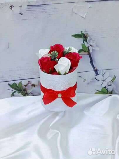 Букет из мыльных роз