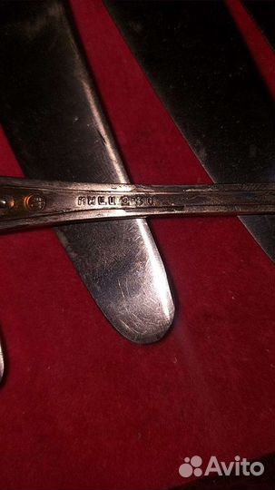 Набор столовых приборов мельхиор СССР