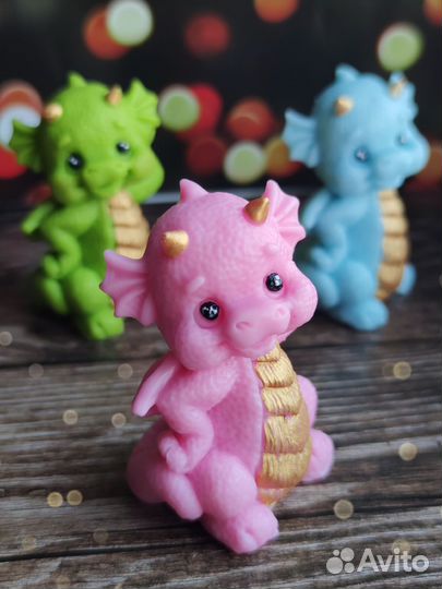 Дракоша из мыла ручной работы