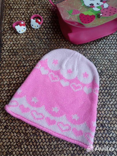 Шапка для девочки 46-48 Hello kitty