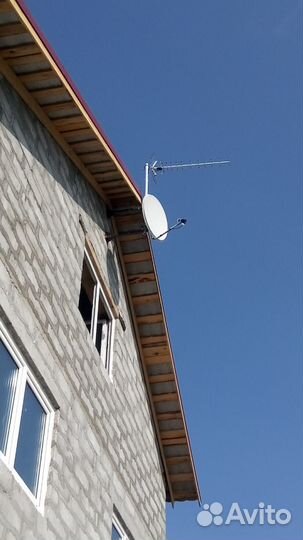 Установка антенн спутниковых / эфирных