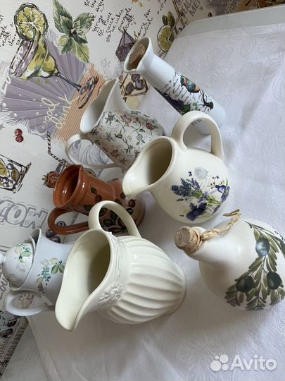 Тарелки, карамельное стекло, ваза кобальт