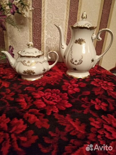 Reichenbach райхенбах чайный сервиз Золотая роза