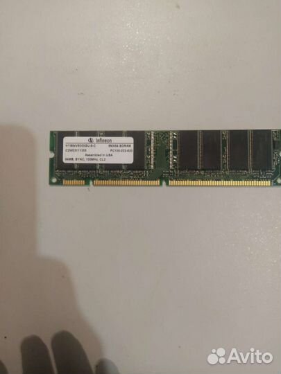 HYS64V8300GU-8-C Sdram 64 мб PC-100 non Ecc 100 мг