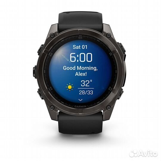 Garmin Fenix 8 51mm Amoled SapphireTitanium Серый