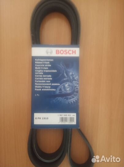 Ремень поликлиновой Bosch 6pk 1910