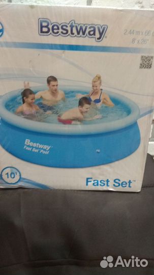 Надувной бассейн bestway 2.44 x 66см