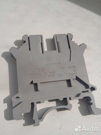 Клеммные колодки на Din рейку