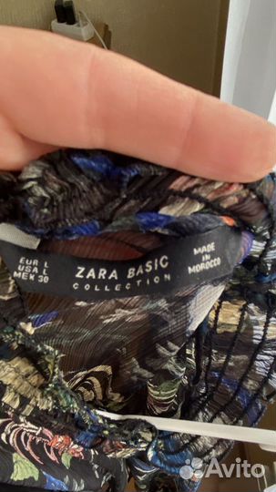 Платье Zara размер L лучше сидит на S
