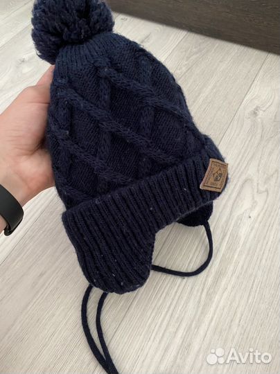 Шапка детская зимняя на мальчика, 46-48 р