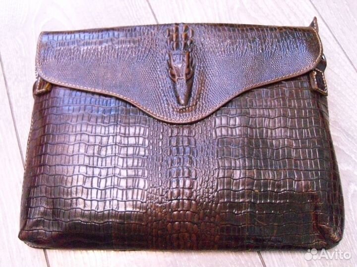 Сумка, натуральной кожи под крокодила