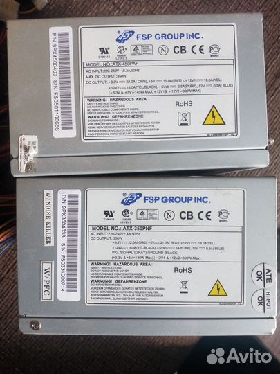 Блок питания fsp 350